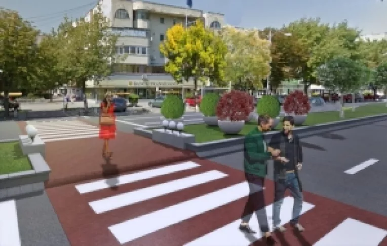 Conceptia pentru imaginea noului scuar de pe Str. Bucuresti din Calarasi, ce va fi reamenajat, apartine unor tineri arhitecti calaraseni