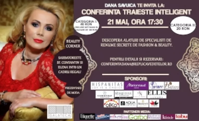 Dana Savuica ii ofera un cadou mamei ei de Sf. Constantin si Elena prin Conferinta Traieste Inteligent