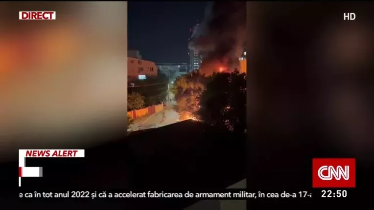 Explozie urmata de incendiu la un centru de recuperare pentru copii, in Bucuresti.