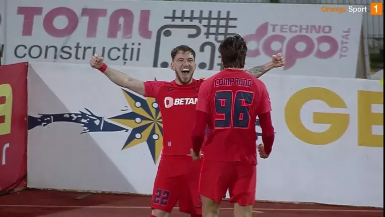FC Arges- FCSB 1-2. Sorescu, primul gol la FCSB. Ros-albastrii revin pe podium