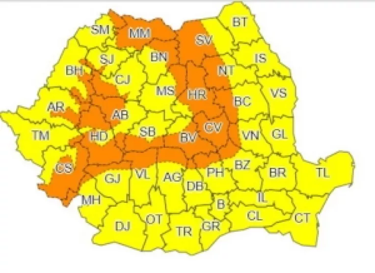 In Romania a venit iarna!