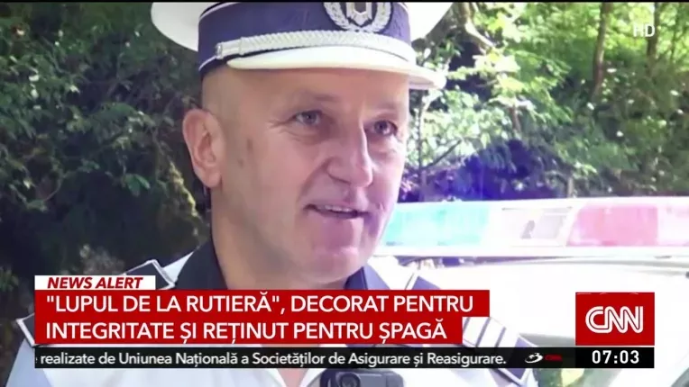 Lupul de la Politia Rutiera a fost retinut