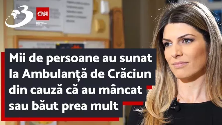 Mii de persoane au sunat la Ambulanta de Craciun din cauza ca au mancat sau baut prea mult