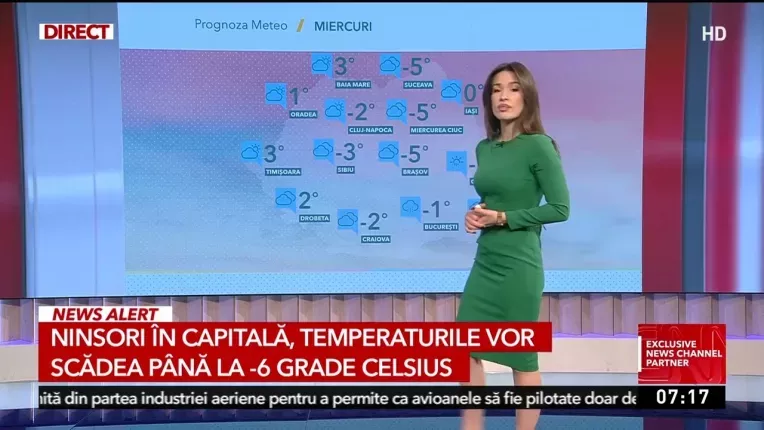 Ninsori in Bucuresti. Temperaturile vor scadea pana la -6 grade Celsius