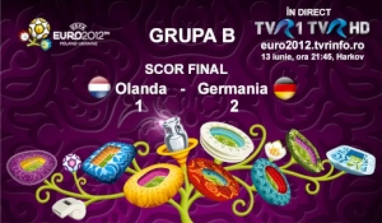 Olanda – Germania, lider de audienta la EURO 2012

