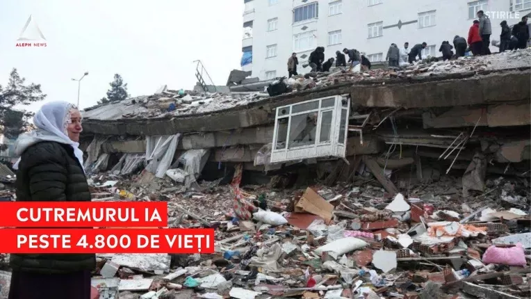 Peste 4.800 de oameni au murit in cutremurele din Turcia