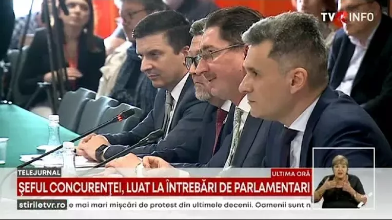 Presedintele Consiliului Concurentei, luat la intrebari de parlamentari.