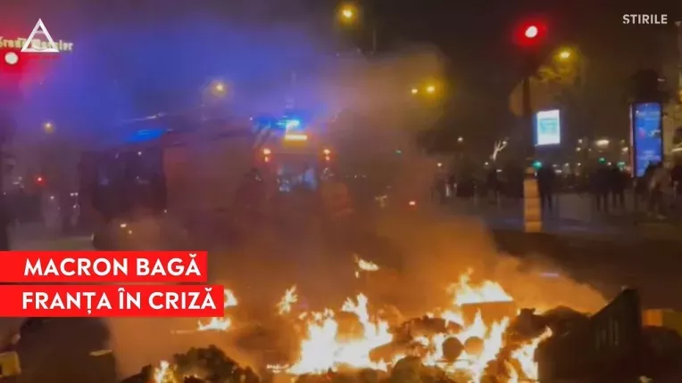 Proteste violente in Franta. Sute de mii de francezi cer demisia lui Macron