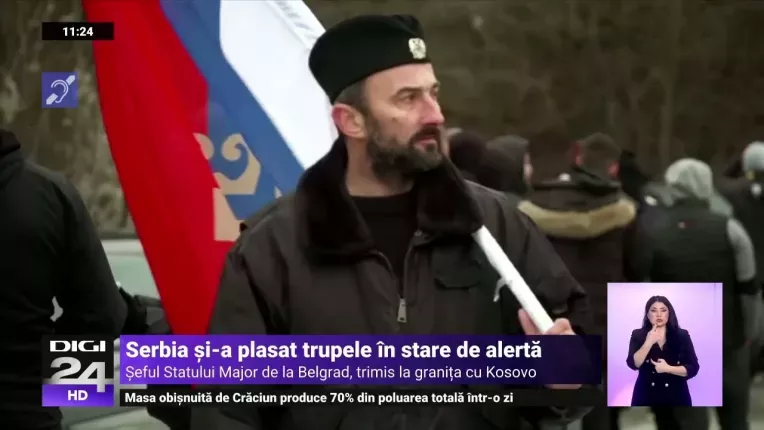 Serbia anunta ca si-a pus armata in stare de alerta din cauza tensiunilor cu Kosovo