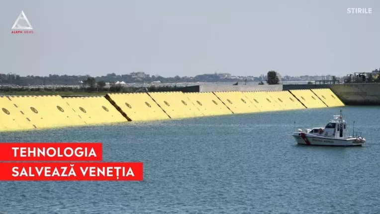 Sistemul MOSE protejeaza Venetia de inundatii