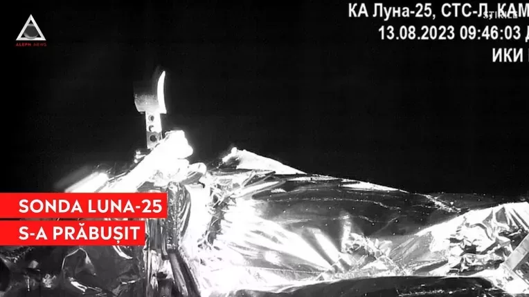Sonda ruseasca Luna-25 s-a prabusit pe Luna