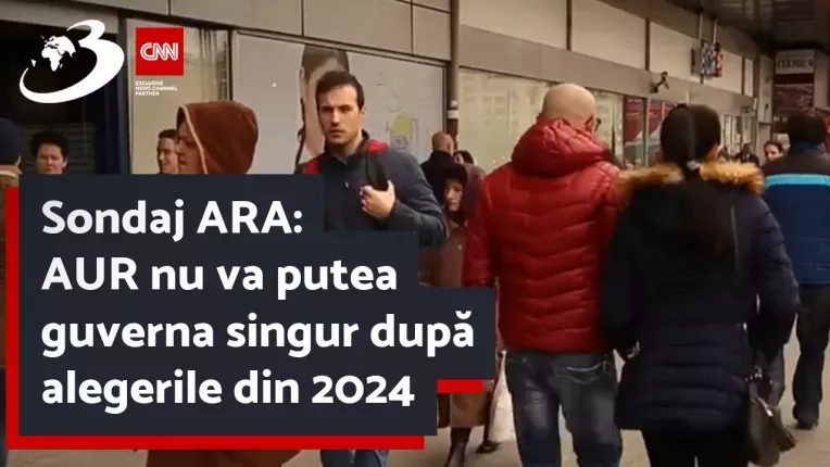Sondaj ARA: AUR nu va putea guverna singur dupa alegerile din 2024