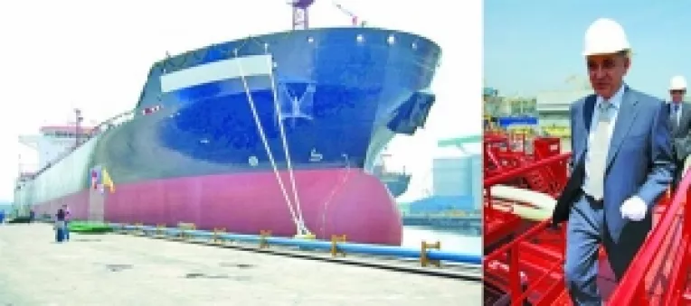 Tancul chimic construit pentru Interorient Navigation a fost botezat
"Norient Scorpius", cea de-a 14-a nava care pleaca din Santierul Naval