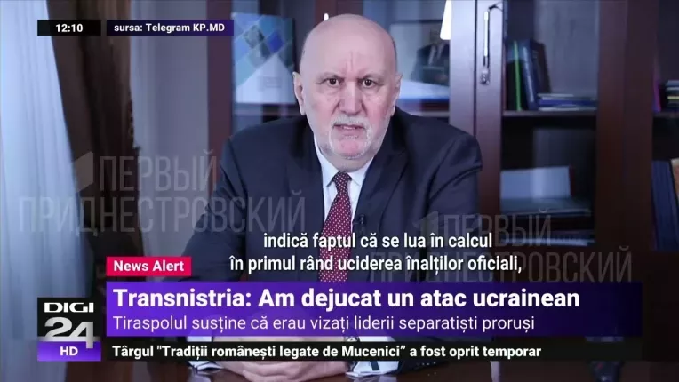 Tiraspolul sustine ca a dejucat o tentativa de asasinare a liderului separatist