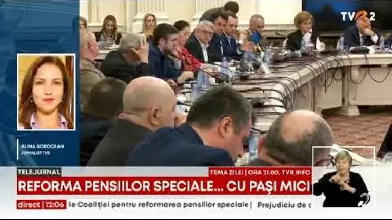 Trei comisii reunite au dezbatut la Senat propunerile pentru reformarea pensiilor speciale