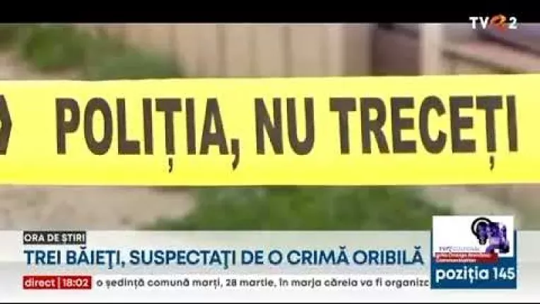 Trei minori suspectati de o crima