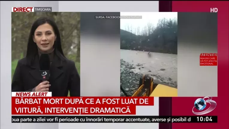 Un barbat a murit luat de curent pe raul Putna, incercand sa ajunga la animalele lui