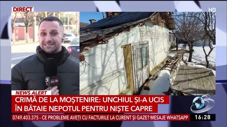 Un barbat si-a ucis cu bestialitate nepotul din cauza unor capre ramase mostenire de la o ruda