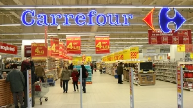 Vanzarile Carrefour au crescut usor in primul semestru, la 38,8 miliarde euro