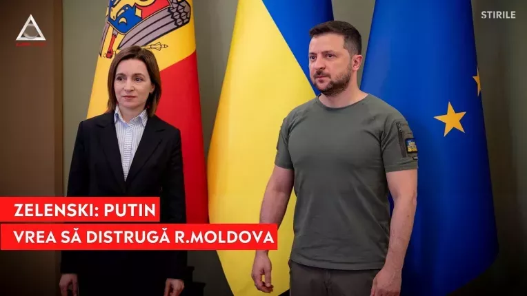 Zelenski: Putin vrea sa distruga Republica Moldova