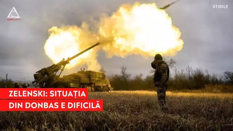 Zelenski vorbeste despre situatia "dificila si dureroasa" din Donbas